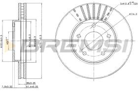 BREMSI CD7249V - B. DISC NISSAN
