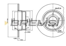 BREMSI CD7255S - B. DISC BMW