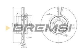BREMSI CD7256V - B. DISC BMW