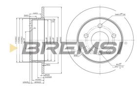 BREMSI CD7258S - B. DISC MERCEDES-BENZ