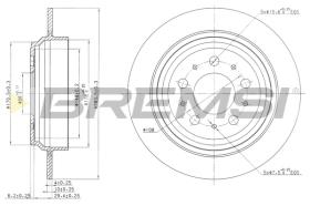 BREMSI CD7259S - B. DISC VOLVO