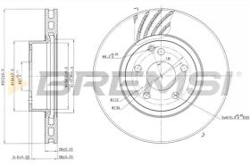 BREMSI CD7263V - B. DISC MERCEDES-BENZ, SAAB