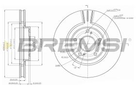 BREMSI CD7266V - B. DISC HONDA, SAAB