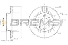 BREMSI CD7268V - B. DISC HYUNDAI, KIA, SAAB