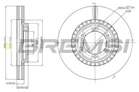 BREMSI CD7269V - B. DISC HYUNDAI, SAAB