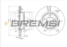 BREMSI CD7271V - B. DISC BMW
