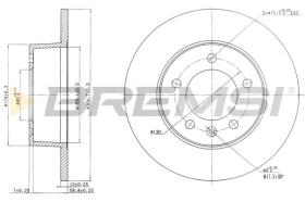 BREMSI CD7272S - B. DISC RENAULT, NISSAN, OPEL, SAAB
