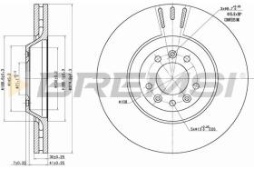 BREMSI CD7274V - B. DISC PEUGEOT, CITROEN, SAAB