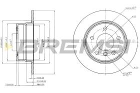 BREMSI CD7284S - B. DISC BMW