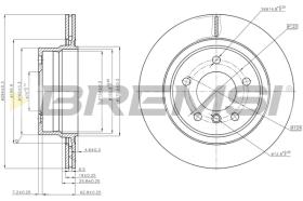 BREMSI CD7285V - B. DISC BMW
