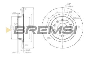 BREMSI CD7288S - B. DISC FIAT, OPEL, SAAB, CADILLAC