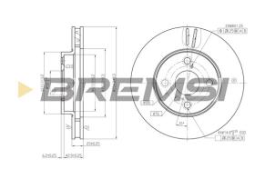 BREMSI CD7294V - B. DISC TOYOTA