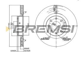 BREMSI CD7298V - B. DISC FIAT, OPEL, VAUXHALL