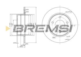 BREMSI CD7303S - B. DISC BMW