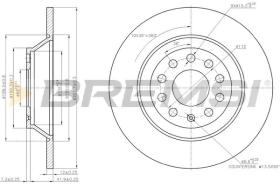 BREMSI CD7307S - B. DISC AUDI