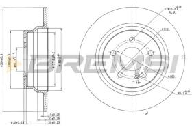 BREMSI CD7308S - B. DISC MERCEDES-BENZ