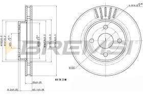 BREMSI CD7309V - B. DISC TOYOTA, BYD