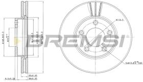 BREMSI CD7311V - B. DISC MAZDA