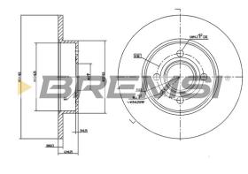 BREMSI CD7313S - B. DISC OPEL, VAUXHALL