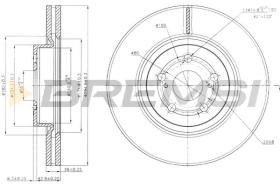 BREMSI CD7315V - B. DISC TOYOTA