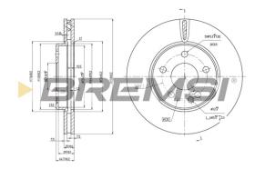 BREMSI CD7316V - B. DISC MERCEDES-BENZ