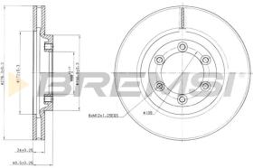 BREMSI CD7346V - B. DISC DAEWOO, SSANGYONG