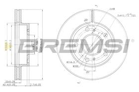 BREMSI CD7356V - B. DISC NISSAN