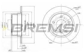 BREMSI CD7361S - B. DISC BMW