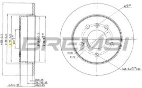BREMSI CD7362S - B. DISC MERCEDES-BENZ