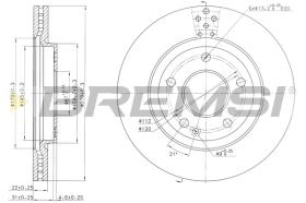 BREMSI CD7363V - B. DISC MERCEDES-BENZ