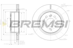 BREMSI CD7366V - B. DISC OPEL, VAUXHALL