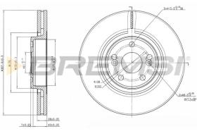 BREMSI CD7368V - B. DISC RENAULT