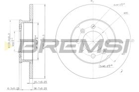 BREMSI CD7373S - B. DISC MG