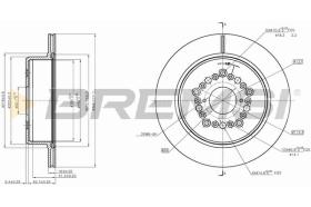 BREMSI CD7375V - B. DISC TOYOTA, LEXUS