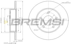 BREMSI CD7383S - B. DISC NISSAN