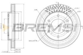 BREMSI CD7384V - B. DISC MITSUBISHI