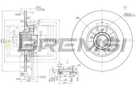 BREMSI CD7386S - B. DISC RENAULT