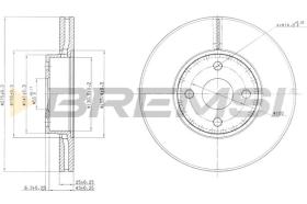 BREMSI CD7388V - B. DISC TOYOTA