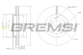 BREMSI CD7393V - B. DISC MITSUBISHI