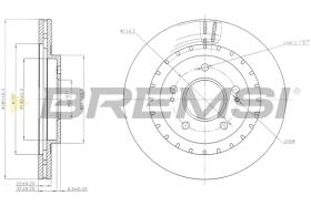 BREMSI CD7399V - B. DISC MITSUBISHI
