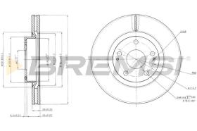 BREMSI CD7401V - B. DISC TOYOTA
