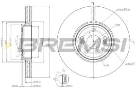 BREMSI CD7405V - B. DISC RENAULT