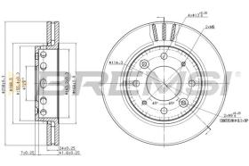 BREMSI CD7418V - B. DISC KIA