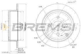BREMSI CD7419S - B. DISC TOYOTA