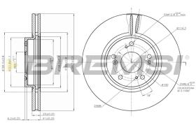 BREMSI CD7424V - B. DISC HONDA