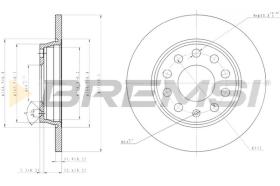 BREMSI CD7425S - B. DISC VW, AUDI, SEAT