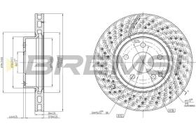 BREMSI CD7427V - B. DISC MERCEDES-BENZ