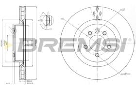 BREMSI CD7434V - B. DISC LAND ROVER