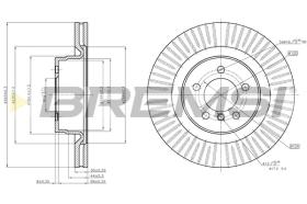BREMSI CD7436V - B. DISC LAND ROVER