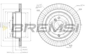 BREMSI CD7437V - B. DISC LAND ROVER